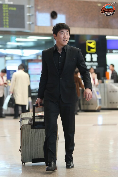 전지훈련 출국 모습